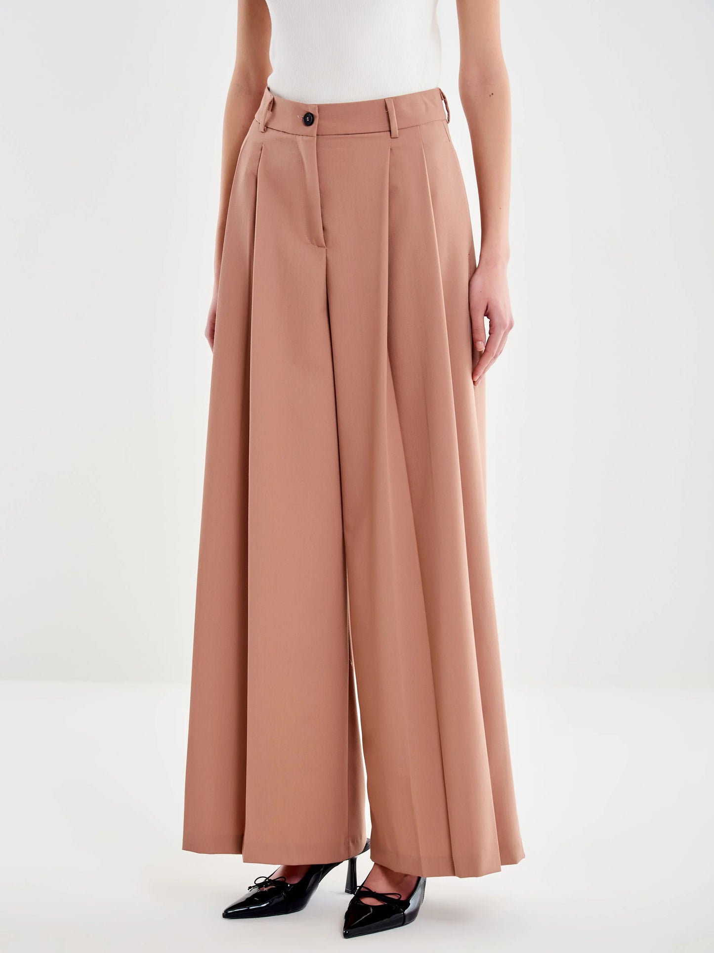 Pantalone doppia piega ampio