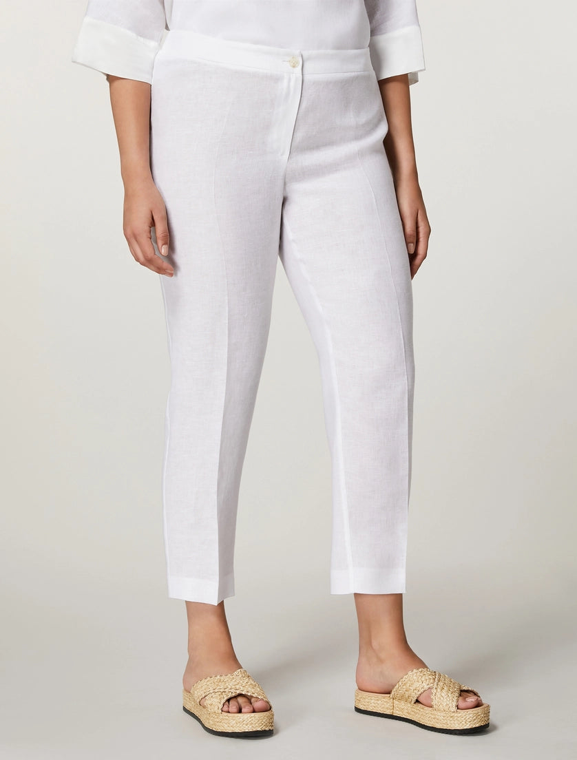 Pantaloni in tela di lino