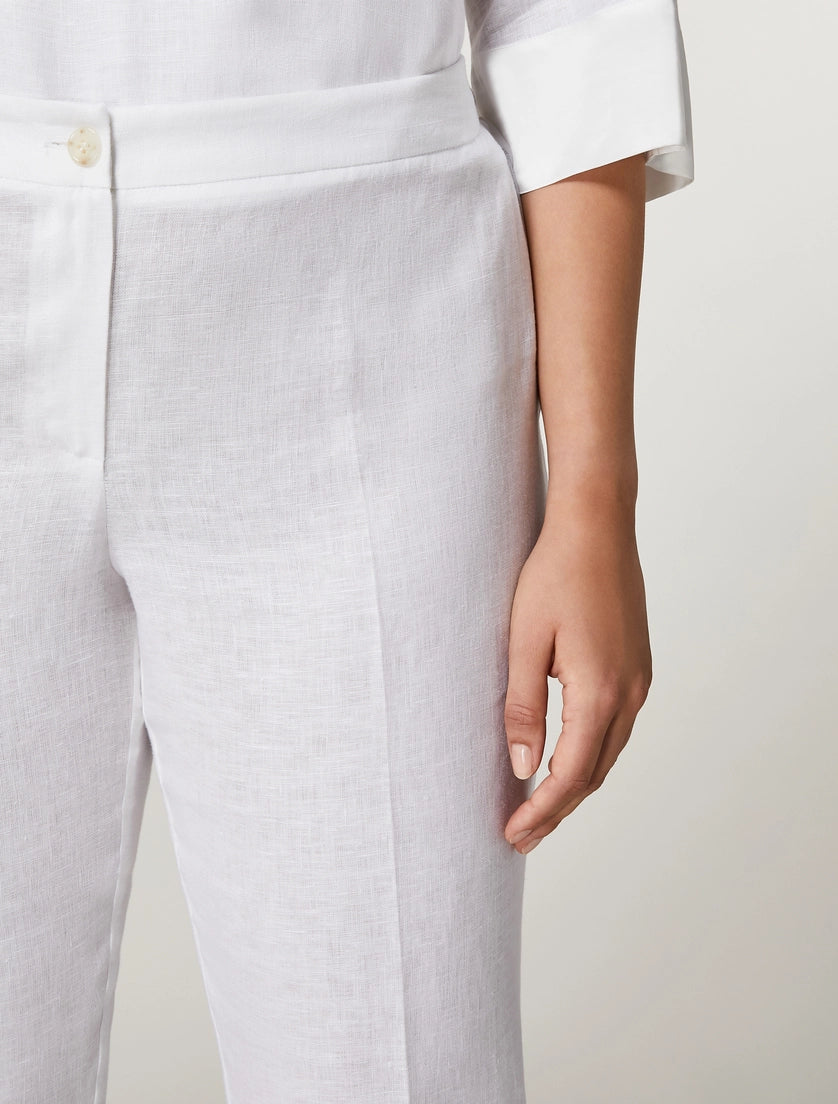 Pantaloni in tela di lino