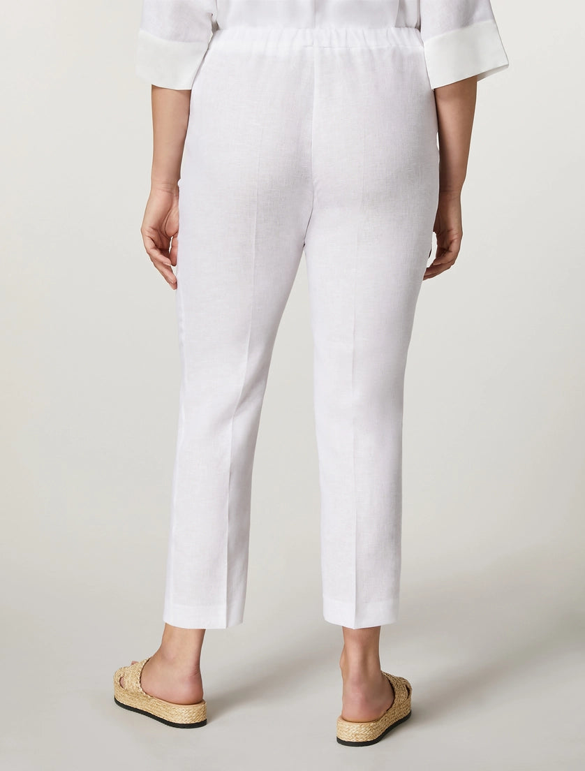 Pantaloni in tela di lino