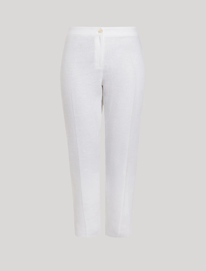Pantaloni in tela di lino