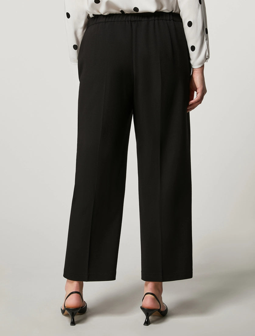 Pantalone cropped in jersey