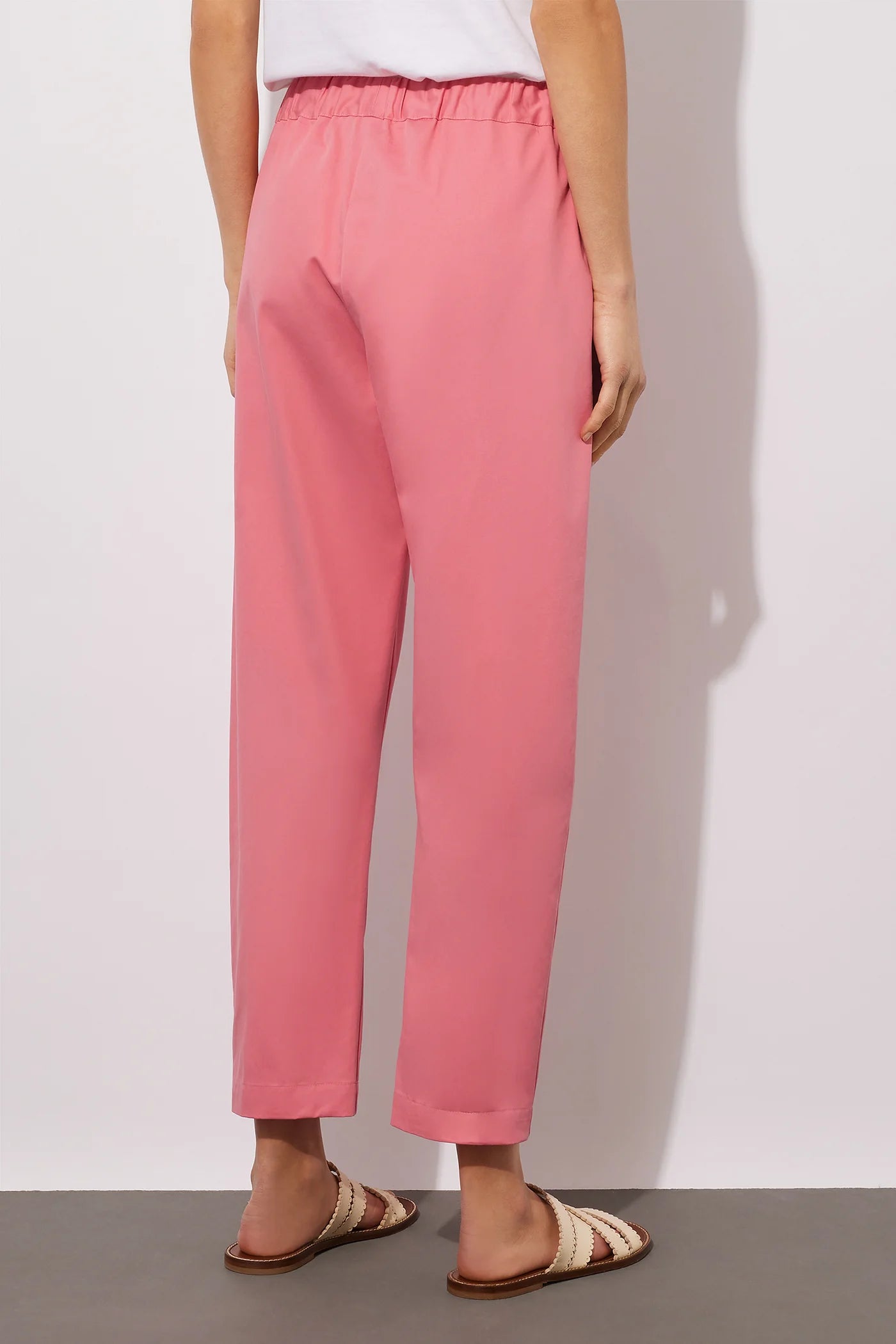 Pantalone con coulisse in gabardina