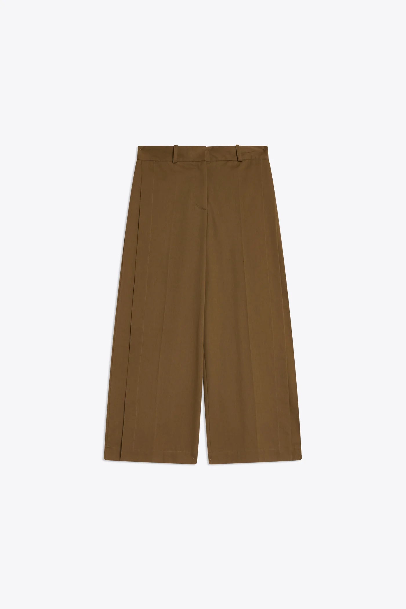 Pantalone con spacchi in gabardina