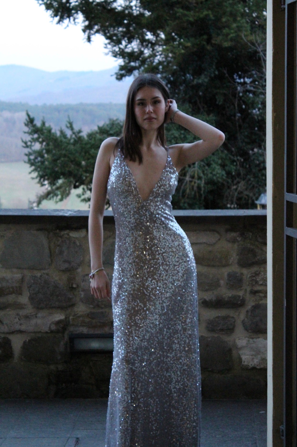 Long dress Rose