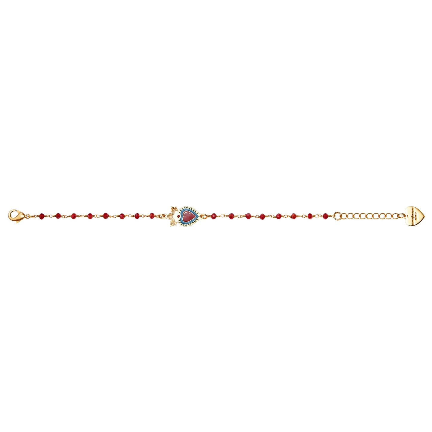 Bracciale cuore sacro rosario hearts