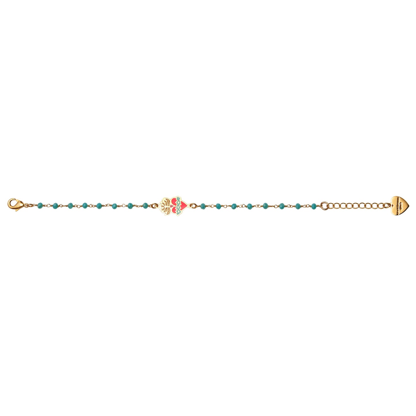 Bracciale cuore sacro rosario hearts