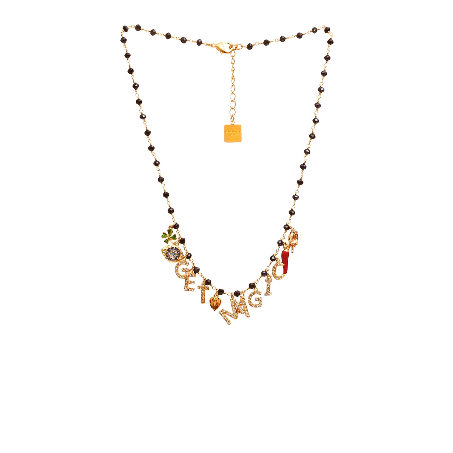 Collana sparkle words "Get magic"