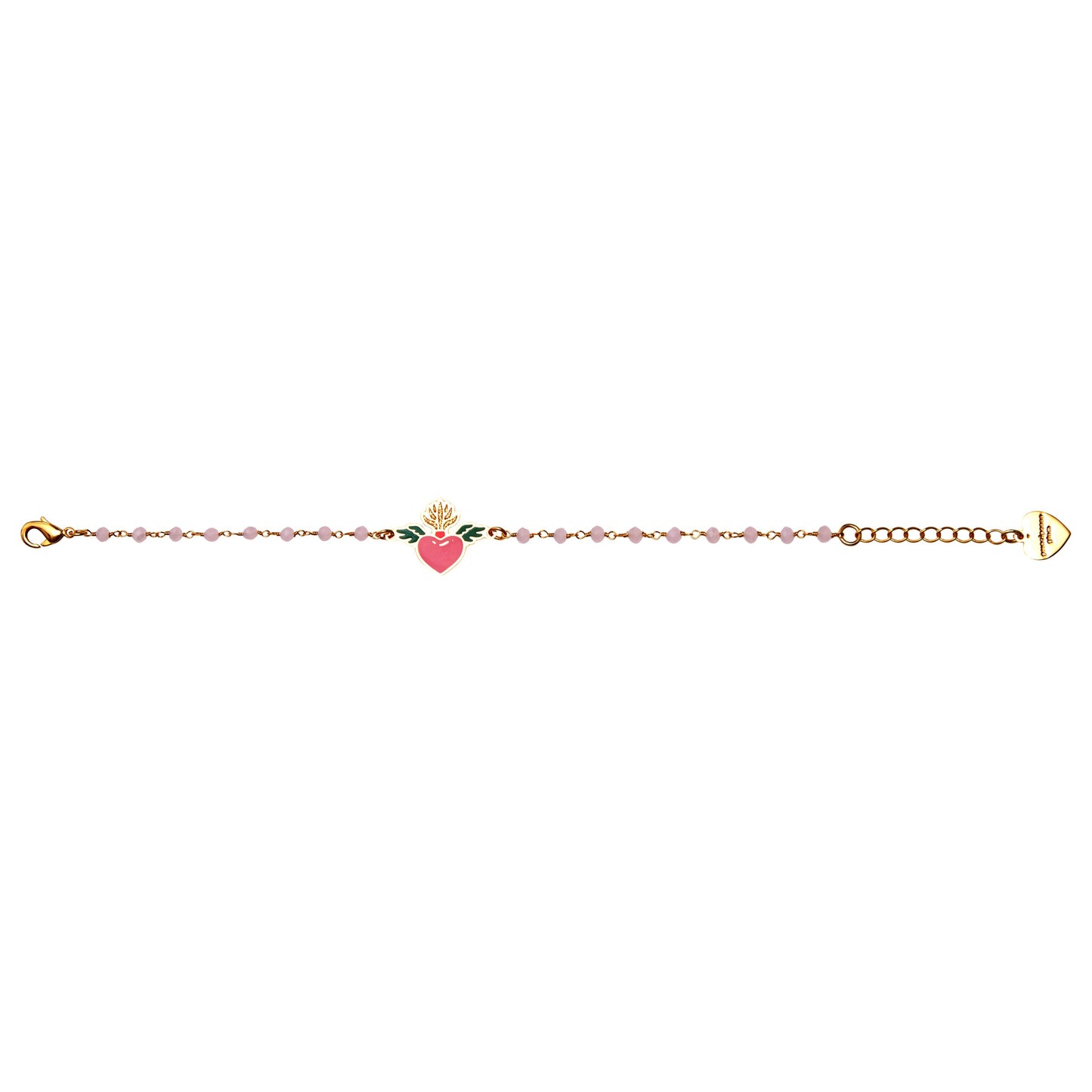 Bracciale cuore sacro rosario hearts