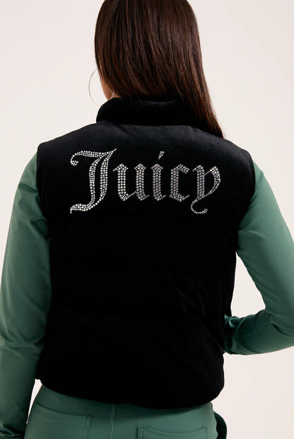 Lightening velour gilet