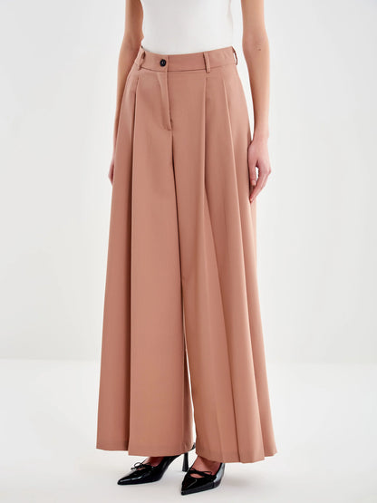 Pantalone doppia piega ampio