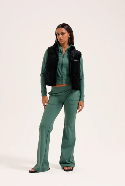Lightening velour gilet
