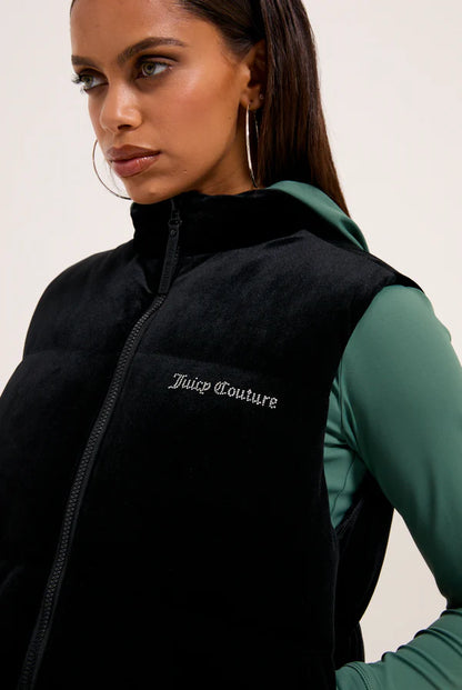 Lightening velour gilet