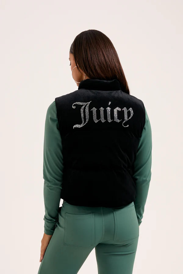 Lightening velour gilet