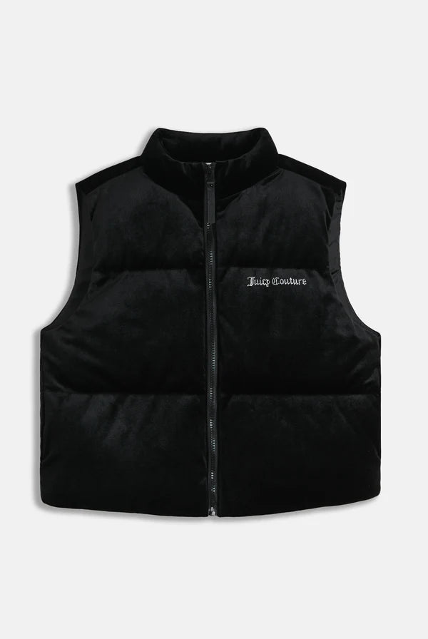 Lightening velour gilet