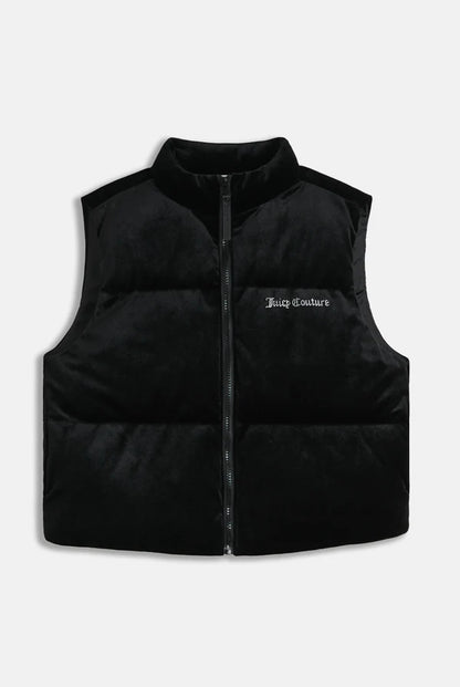 Lightening velour gilet