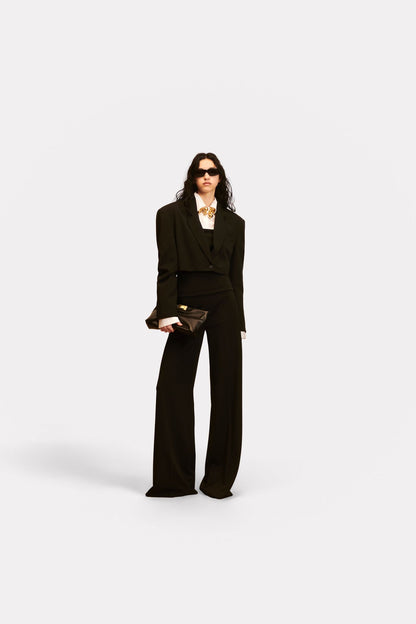 Pantalon taille haute Dina