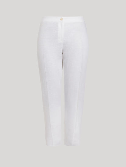 Pantaloni in tela di lino