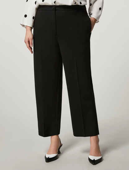 Pantalone cropped in jersey