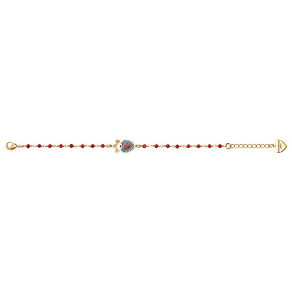 Bracciale cuore sacro rosario hearts
