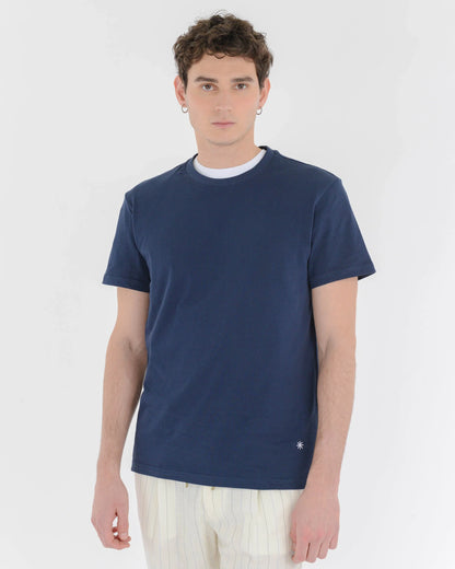 T-shirt girocollo in cotone