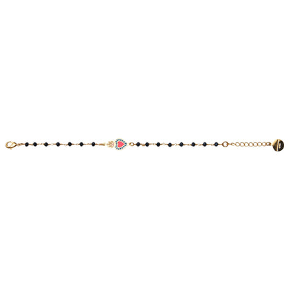 Bracciale cuore sacro rosario hearts