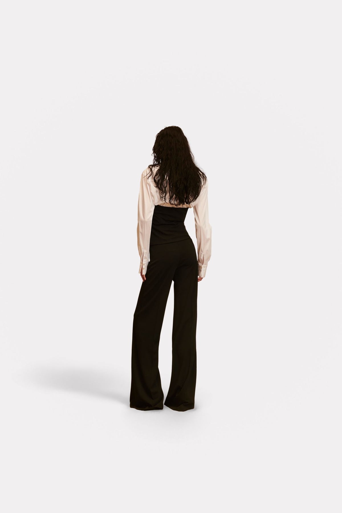 Pantalon taille haute Dina