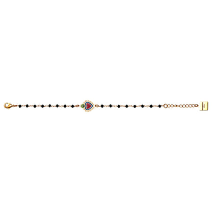 Bracciale cuore sacro rosario hearts