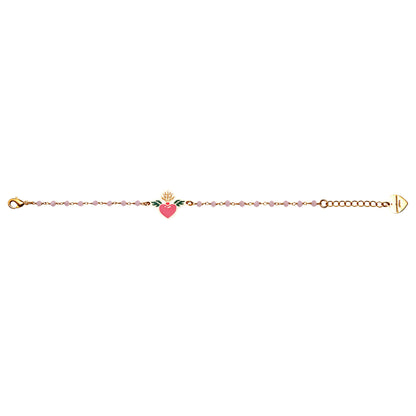 Bracciale cuore sacro rosario hearts